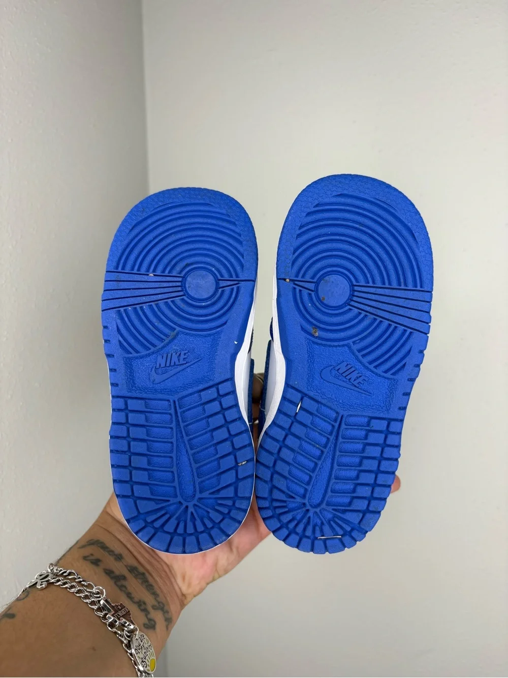 Nike Dunk Low Kids Royal Blue and White Low-Top Sneakers